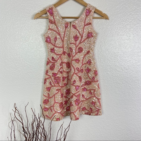 Elegant Pink Floral Kids Formal Dress - Picture 2 of 4